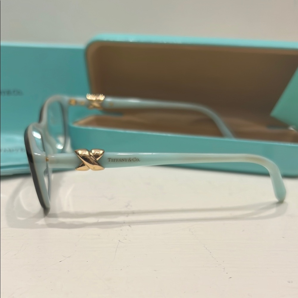 Tiffany & Co. Blue Eyeglasses with Case - Picture 2 of 5